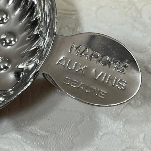 VTG Metal Wine Taster Cup Marché Aux Vins Beaune France 4"x3" - Picture 9 of 13